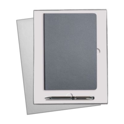 Подарочный набор Trend, Star, серый (ежедневник, ручка)-0