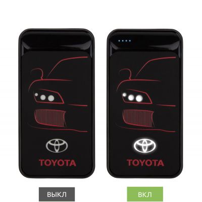 Внешний аккумулятор с подсветкой Starlight Plus PB 10000 mAh, черный-7