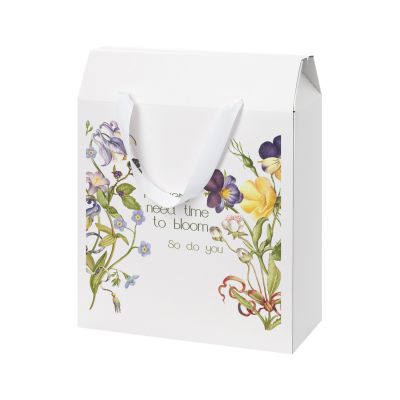 Подарочная коробка-пакет универсальная большая, белая-6