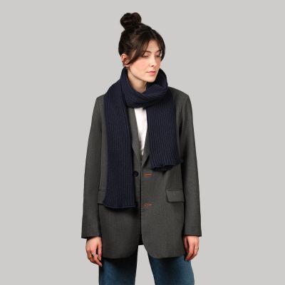 Шарф Forges вязаный, синий-3