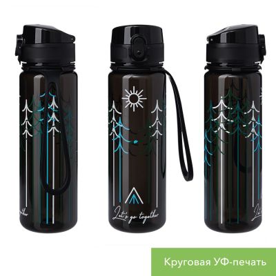 Бутылка для воды Комо (Como), черная-15