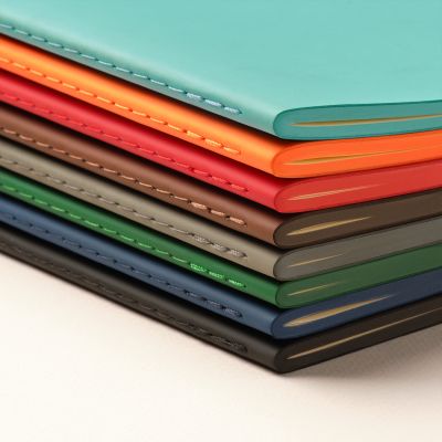 Блокнот Alpha slim, оранжевый-12