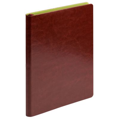 Ежедневник River side недатированный, коричневый/салатовый-5