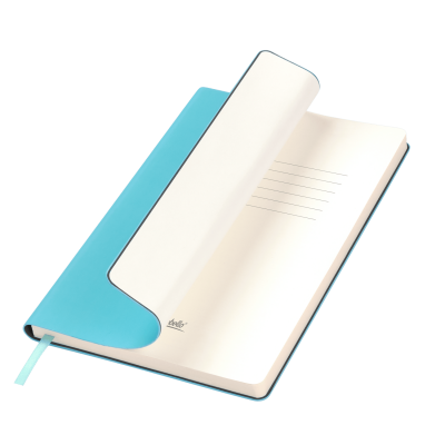 Ежедневник Спарк (Spark) недатированный, лазурный (без упаковки, без стикера, с серой подложкой)-0