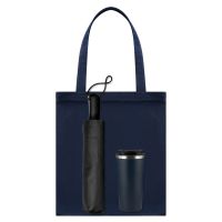 Подарочный набор Levante, синий (зонт, термокружка, шоппер)