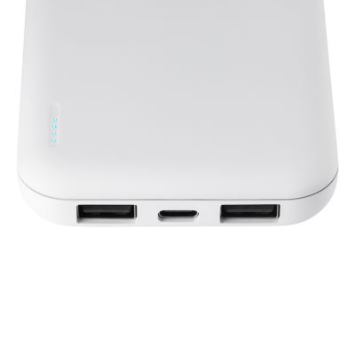 Внешний аккумулятор с подсветкой Люче (Luce) 10000 mAh, белый-5