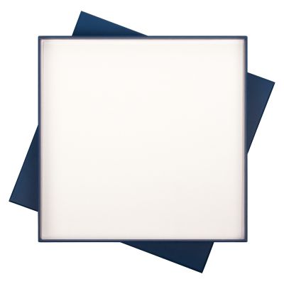 Подарочная коробка с ложементом для ежедневника, ручки и аккумулятора, синяя (под съемные ложементы)-3