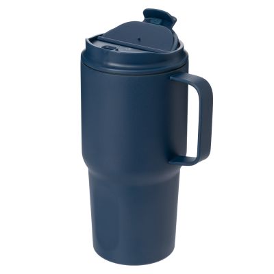 Термокружка вакуумная Авентура (Aventura), синяя-5