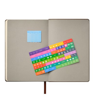 Ежедневник Teolo недатированный, коричневый-11