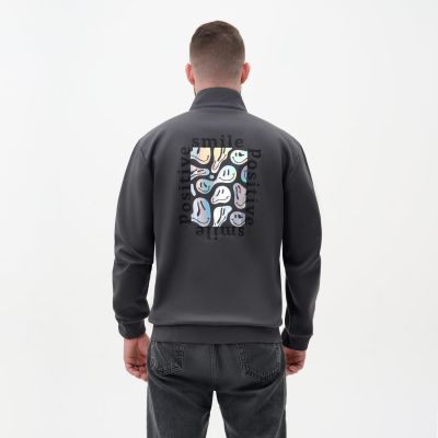 Толстовка на молнии ASTIN антрацит, размер L-10