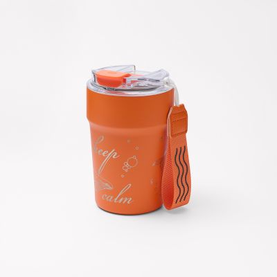 Термокружка вакуумная Монако (Monaco), оранжевая-13