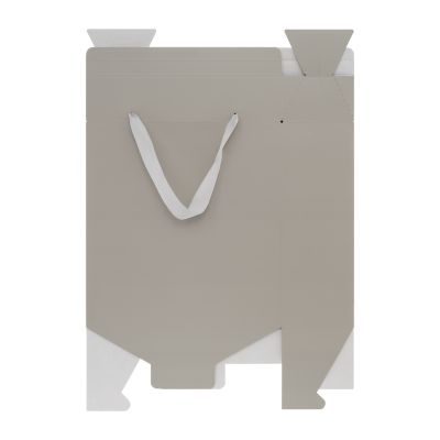 Подарочная коробка-пакет универсальная большая, серая-3