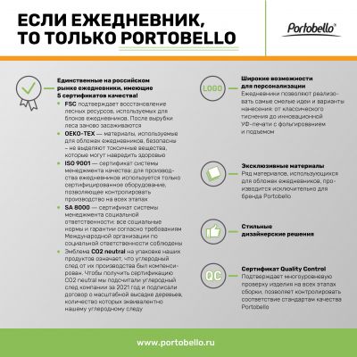 Ежедневник Blue ocean недатированный, синий/оранжевый-8