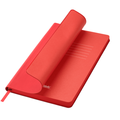 Ежедневник Latte soft touch недатированный, красный-0