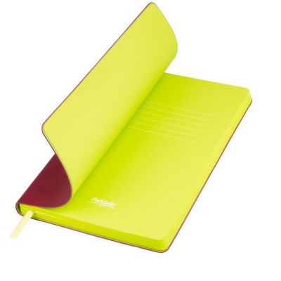 Ежедневник Latte NEW недатированный, бордо/лимонный-0