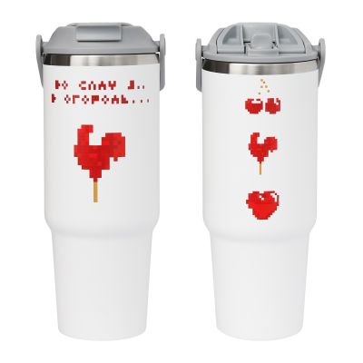 Термокружка вакуумная Montana, белая-10