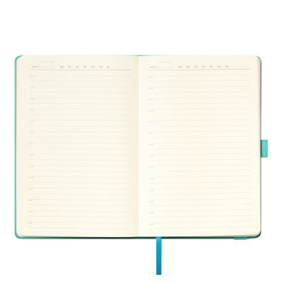 Ежедневник Альфа (Alpha) недатированный, бирюзовый/серый-8