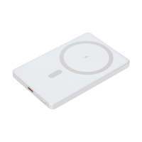 Внешний аккумулятор Atlantis PD 5000mAh с функцией беспроводной зарядки 15W, серебряный