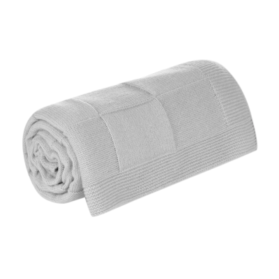 Плед Cella Soft вязаный, 160*90 см, серый-2