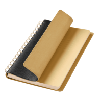 Ежедневник Vista недатированный, черный/бежевый