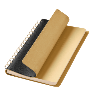 Ежедневник Vista недатированный, черный/бежевый-0