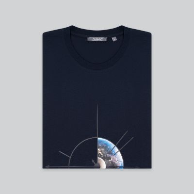 Футболка унисекс KRIS, 100% хлопок, 150 гр., темно-синяя-6