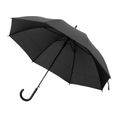 Зонт-трость Бергвинд (Bergwind), черный-0