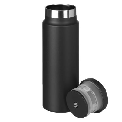 Термобутылка вакуумная герметичная Allegra, черная-5