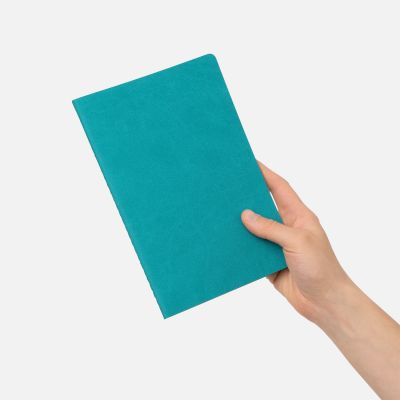 Блокнот Corsa slim, бирюзовый-8