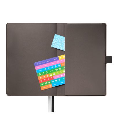 Ежедневник Arctic недатированный, белый/черный-10