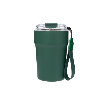 Термокружка вакуумная Monaco, темно-зеленая-0