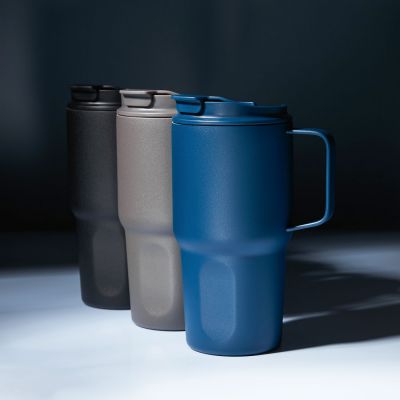 Термокружка вакуумная Авентура (Aventura), серая-12