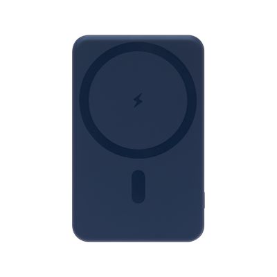 Внешний аккумулятор Ларго PD (Largo PD) 5000mAh с функцией беспроводной зарядки 15W, синий-3