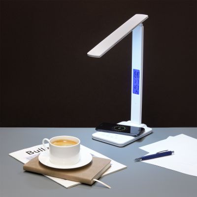 Настольная лампа с беспроводной зарядкой 15W Aura-12