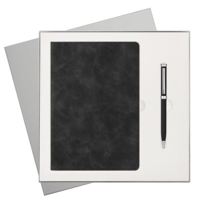 Подарочный набор Verona, черный (ежедневник, ручка)-0
