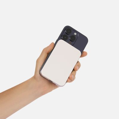 Внешний аккумулятор Artex PD 5000mAh с функцией беспроводной зарядки 15W, титановый-9