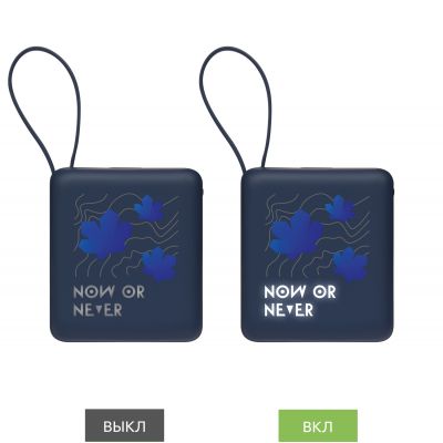 Внешний аккумулятор с подсветкой Риттер PD (Ritter PD) 10000mAh с функцией беспроводной зарядки 15W, синий-12