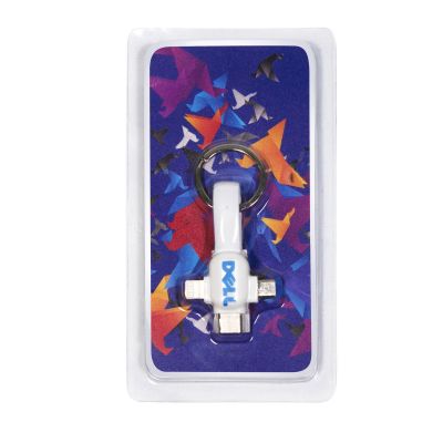 Кабель-брелок 3в1 Cavi в подарочной упаковке, белый-7