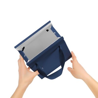 Подарочная коробка-пакет универсальная малая, синяя-2