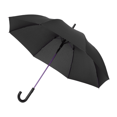 Зонт-трость Квантум (Quantum), черный/фиолетовый-0