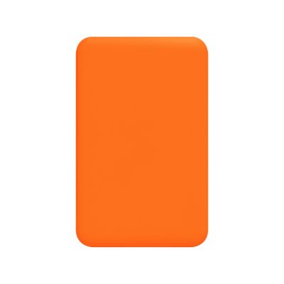 Внешний аккумулятор Ларго PD (Largo PD) 5000mAh с функцией беспроводной зарядки 15W, оранжевый-4