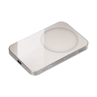 Внешний аккумулятор Артекс PD (Artex PD) 5000mAh с функцией беспроводной зарядки 15W, титановый-0