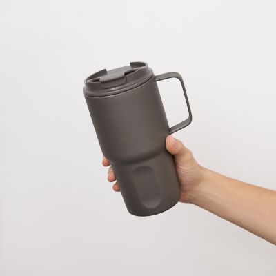 Термокружка вакуумная Авентура (Aventura), серая-14