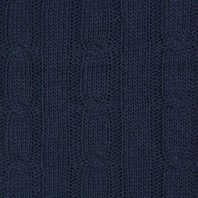 Плед Fado вязаный, синий (без подарочной коробки)-1