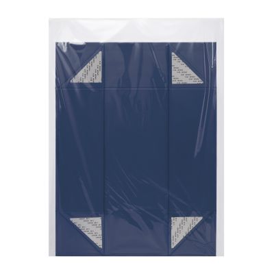 Подарочная коробка-трансформер большая, синяя-5