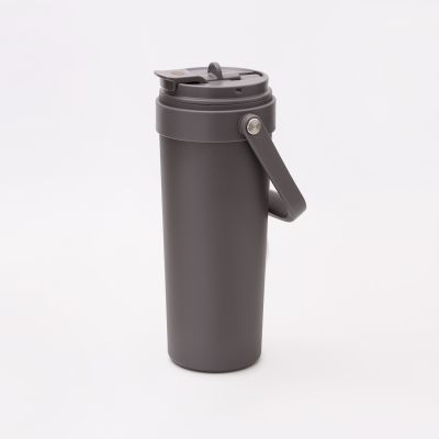 Термокружка вакуумная Solo, серая-10