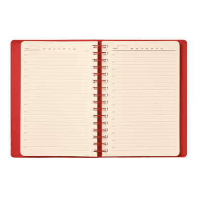 Ежедневник Виста (Vista) недатированный, черный/красный-8