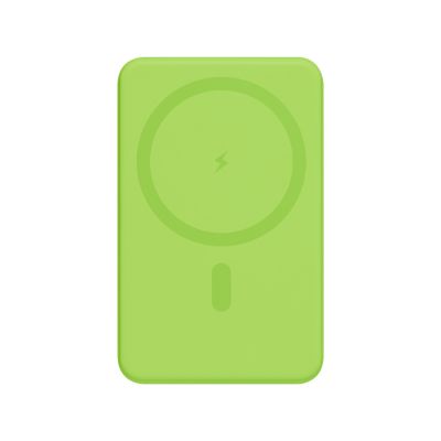 Внешний аккумулятор Ларго PD (Largo PD) 5000mAh с функцией беспроводной зарядки 15W, салатовый-3