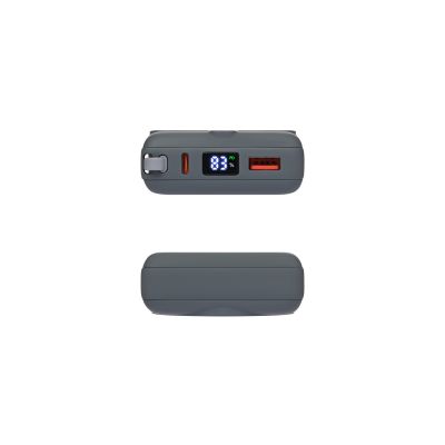 Внешний аккумулятор с подсветкой Риттер PD (Ritter PD) 10000mAh с функцией беспроводной зарядки 15W, серый-8