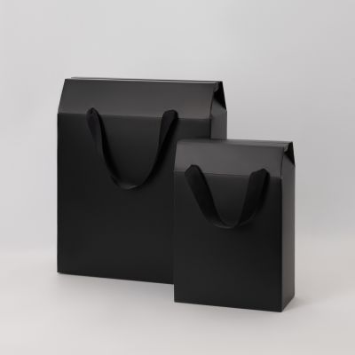 Подарочная коробка-пакет универсальная большая, черная-4